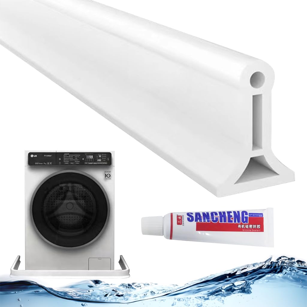 HASTHIP Water Stopper for Bathroom and Kitchen with 100cm TPE Splash Guard | Easy Glue Installation