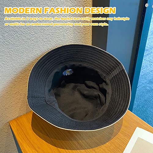 PALAY® Women Bucket Hat Foldable Cotton Sun Beach Hat Fisherman Hat Casual Outdoor Cap Lovely Bomber Hats for Women Men Boy Girl, Multi-Colour, Free Size