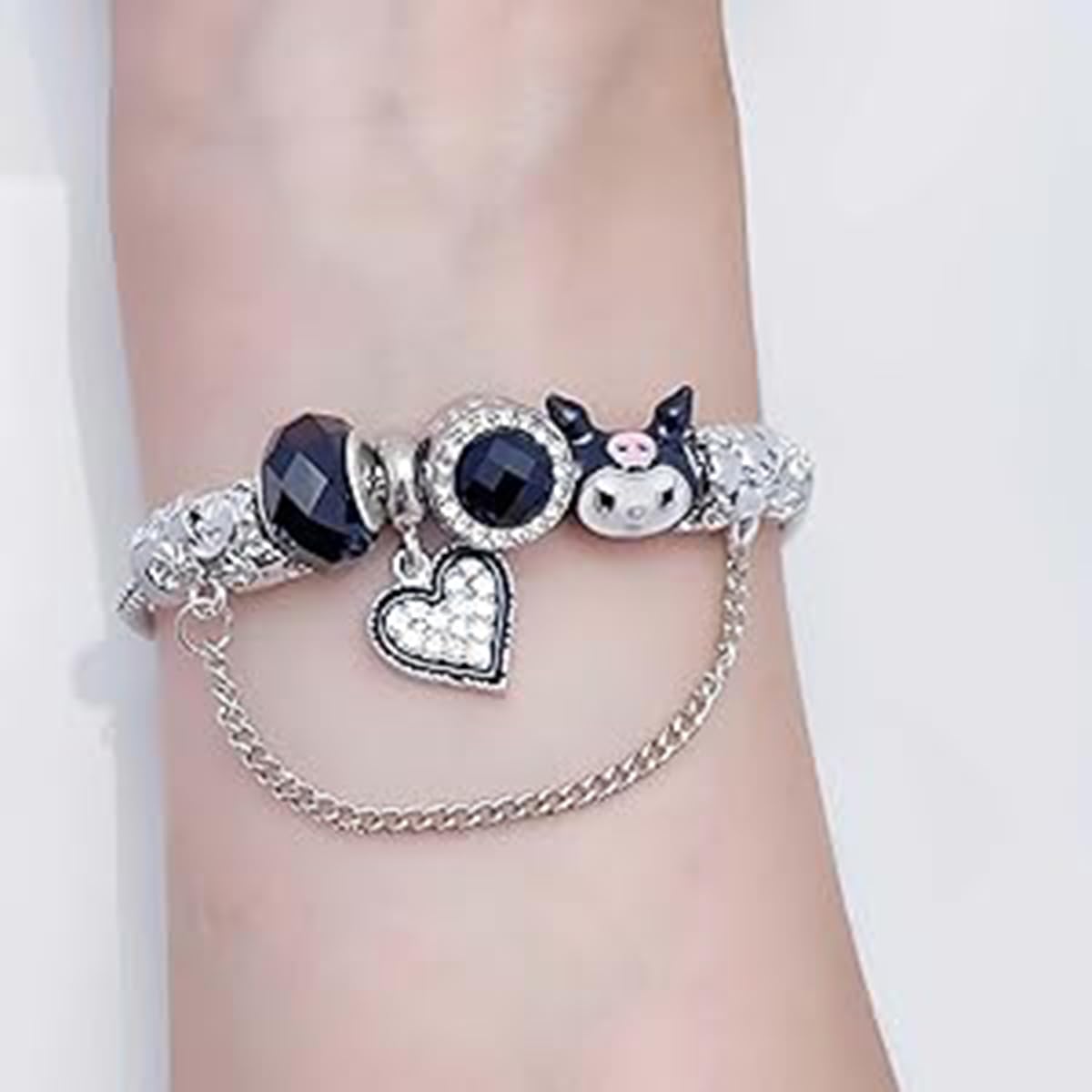 PATPAT Bracelet for Women featuring Kuromi Sanrio Design with Adjustable Chain | Cute Gift for Girls
