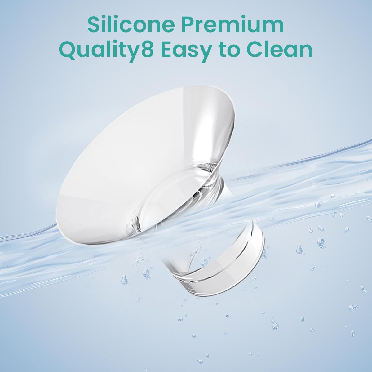 SNOWIE SOFT Breast Pump Accessories for Medela and Spectra | 4pcs 21mm Silicone Flange Inserts