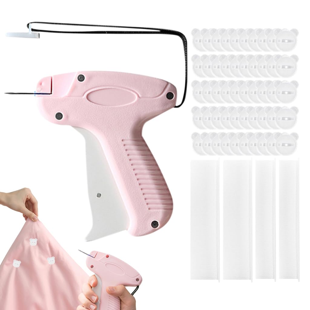 HASTHIP Quilt Basting Gun for Quilting and Bed Sheets with 220 pcs Pins and 3.7 cm Needle | Ergonomic Tagging Mechanism