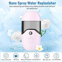 MAYCREATE® Nano Facial Mist Sprayer, 50ml Mini Portable Nano Face Mist Spray Machine Mister, USB Rechargeable Beauty Skin Care Machine for Face Hydrating, Daily Makeup