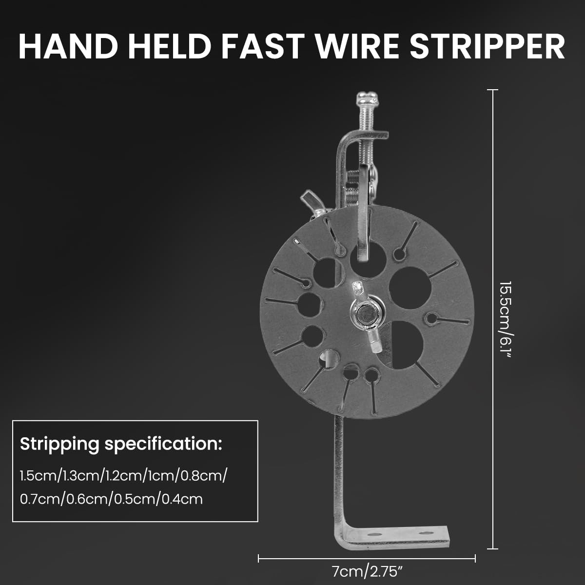 Serplex Manual Handheld Wire Stripper for Multi Cable Use with 30 pcs Blades | Stainless Steel