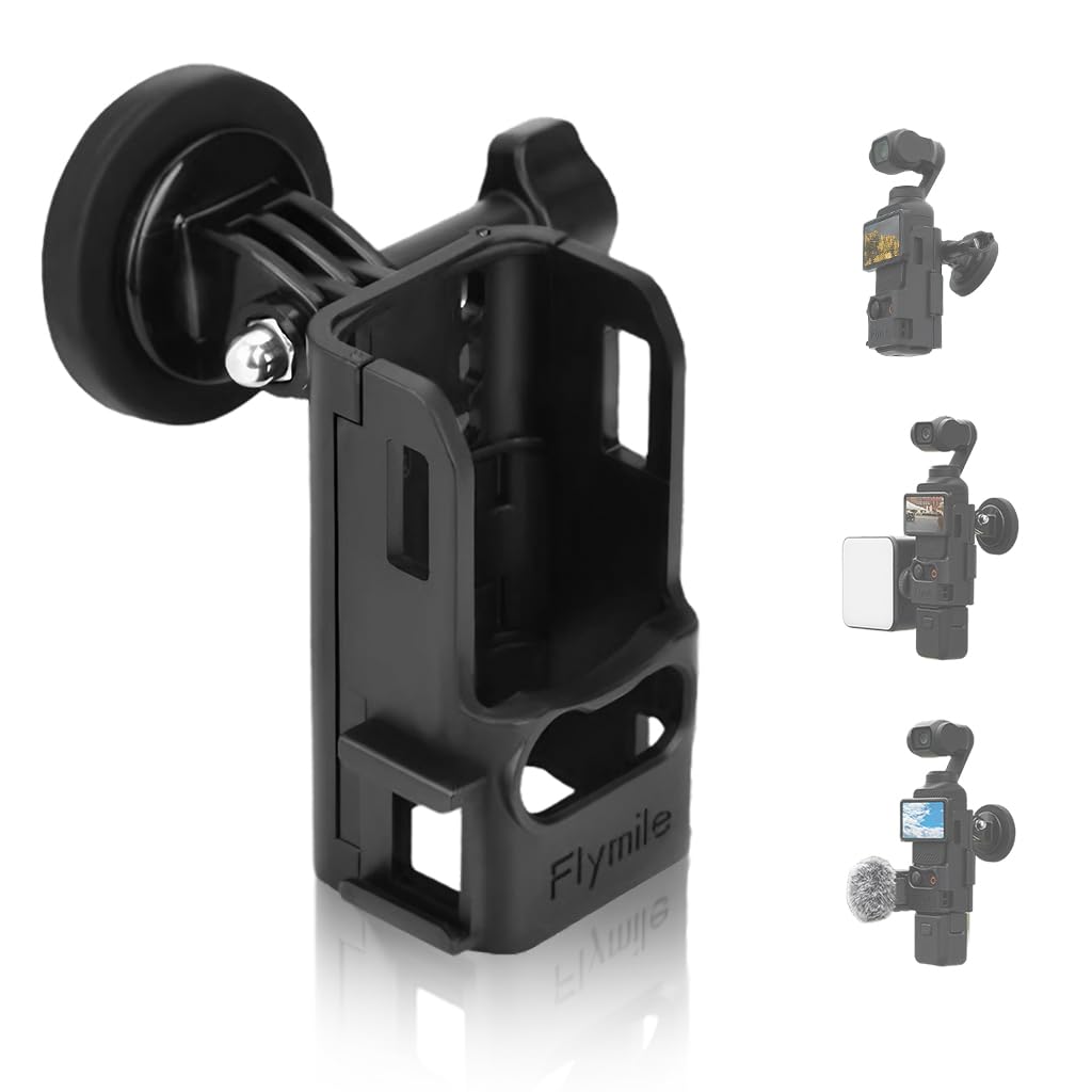 ZORBES® Magnetic Mount for DJI  OSMO Pocket 3, Multipurpose OSMO Pocket 3 Holder with Detachable Strong Magnet Mount Adjustable Angle Magnetic Mount for OSMO Pocket 3, Pocket3 Accessories