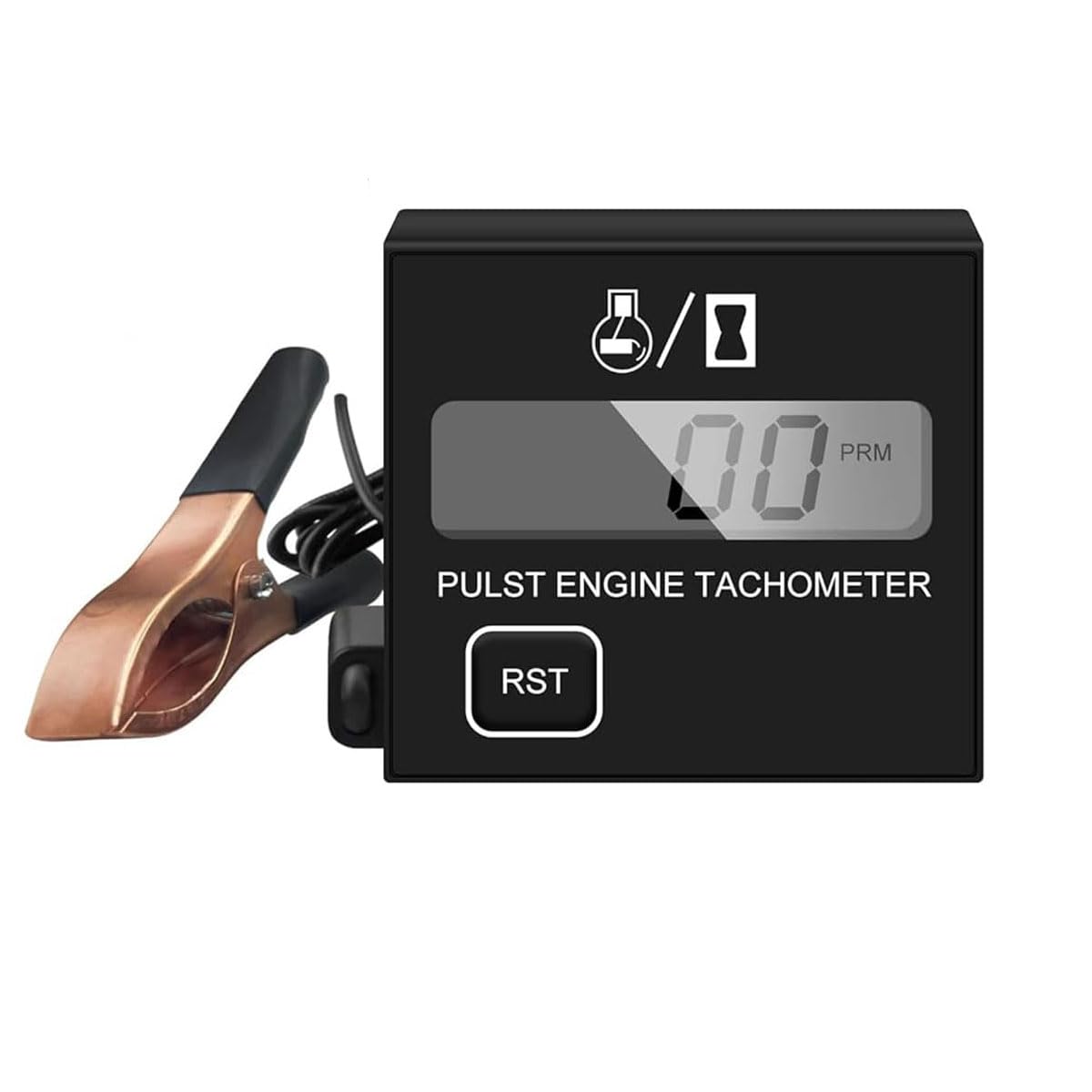 Serplex RPM Meter Digital Tachometer for Engines with LCD Display and Button Control | Portable Waterproof Design