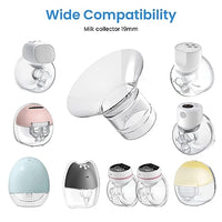 SNOWIE SOFT® 4pcs Breast Pump Accessories for Breast Pump, 21mm Flange Inserts Suit for Medela, Spectra 24mm Shields/Flanges, Breast Shields, Shaped Around You for Comfortable and Efficient Pumping