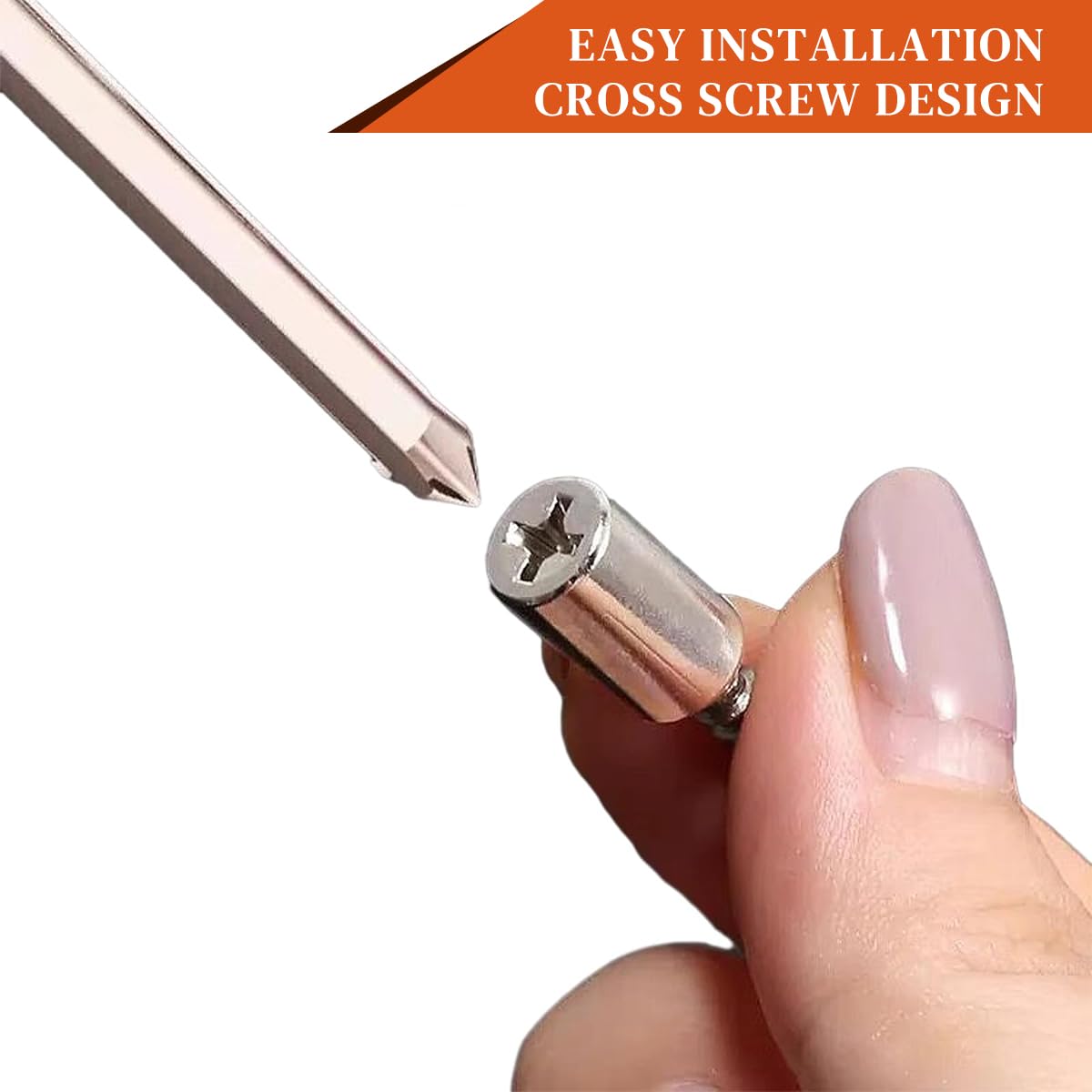 HASTHIP Shelf Support Pegs for Cabinets and Bookcases with 20 pcs Nickel Plated Iron Pins | Anti Slip Silicone Sleeve