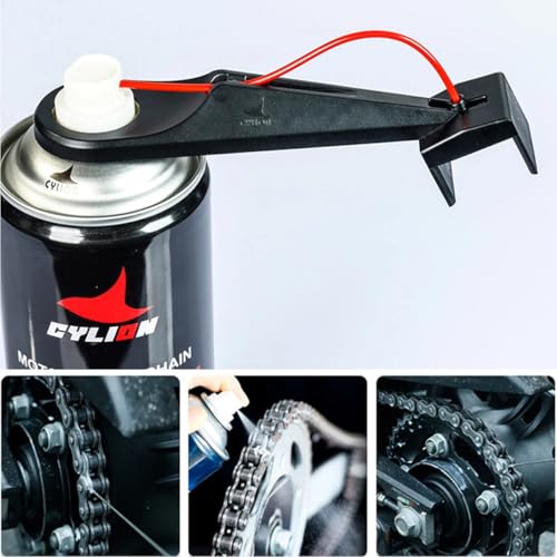 STHIRA® Grease Spray Nozzle Attachment for Motorcycle Chain Bearings Applicator Accessories Extender for Bike Pivot Points 3PCS