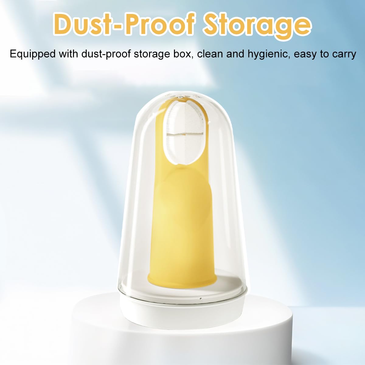 ZIBUYU Soft Finger Brush for Babies 9–18 Months with Triple-Sided Silicone Bristles | Yellow