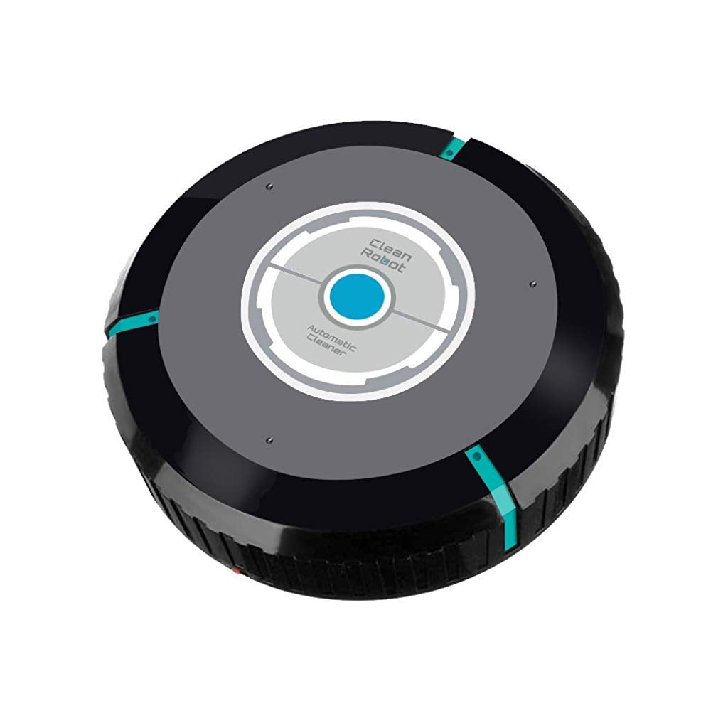 Supvox® Home Automatic Vacuum Smart Floor Cleaning Robot Auto Dust Hair Paper Dirt Magic Broom Cleaner/Sweeper (Black)