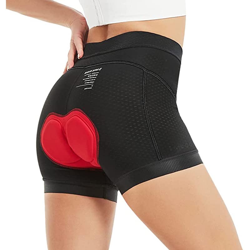 Optifit Women Cycling Shorts for Outdoor Riding featuring 3D Padded Cushion & Anti Slip Hem | Quick Dry Polyester Spandex Size L