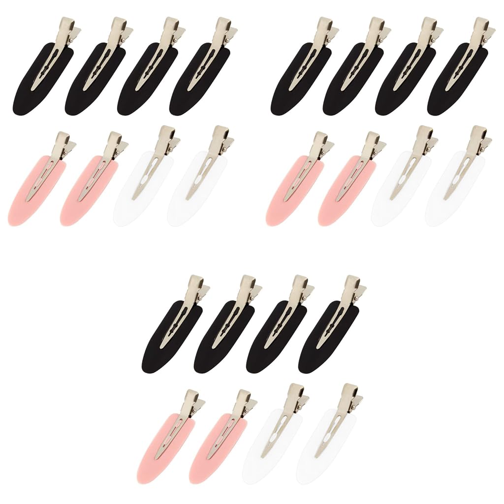 PALAY No Bend Hair Clips Set for Styling Bangs with Crease-Free Design 24PCS | Multicolor