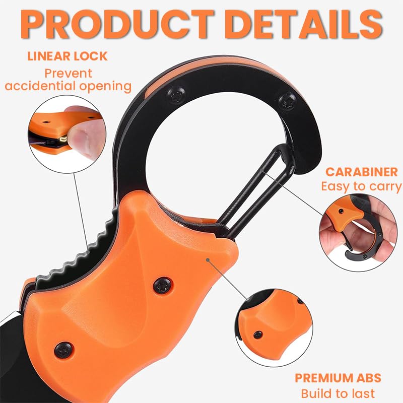 PROBEROS Mini Keychain for Everyday Carry featuring Compact 2.95 in Folding Cutter | 2PCS