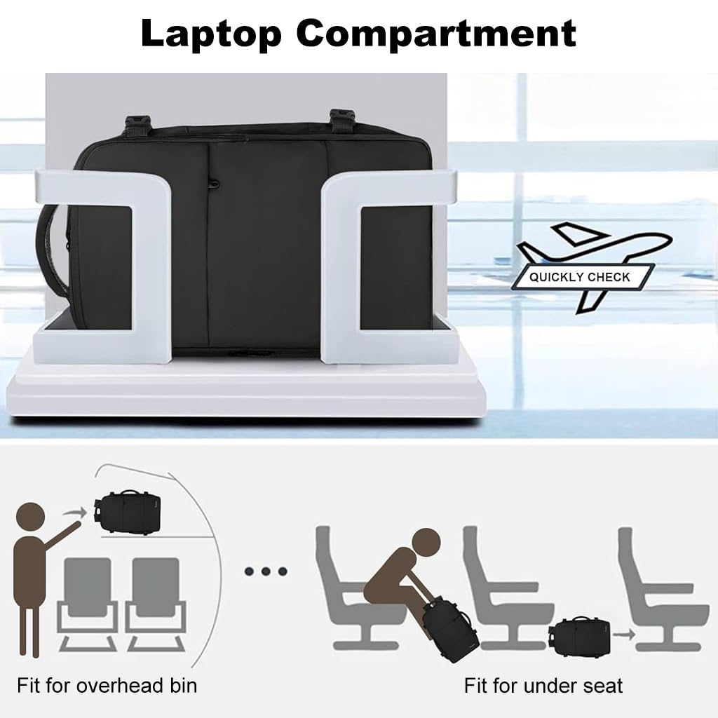 GUSTAVE Laptop Backpack for Travel with USB Charging Port and 20–35L Expandable Capacity