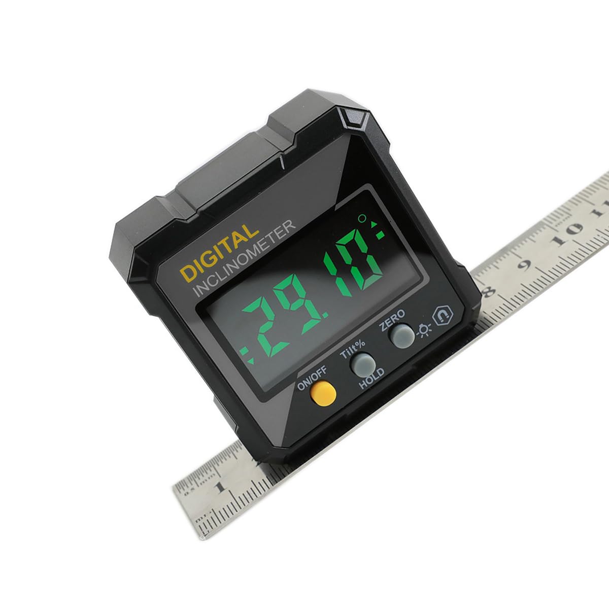 Serplex® Digital Inclinometer Tilt Angle Meter Slope High Precision Angle Sensor Clinometer Magnetic Electronic Inclinometer Battery Operated Portable Inclinometer, No Battery Included