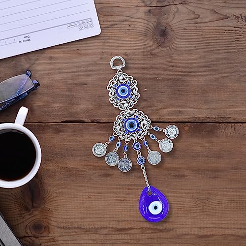 MAYCREATE® Evil Eye Hanging for Home Om Nazar Battu for Home Protection, Good Luck and Prosperity, Amulet Wall Hanging Home Decor Protection Blessing Housewarming Birthday Gift