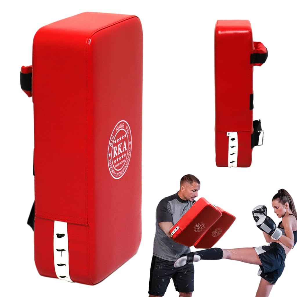 Proberos® Kickboxing Strick Targets PU Leather Kicking Shields Strike Target Pad for Muay Thai Tranining, Boxing, Kicking & Striking Skill, Lower Body Strength Tranining