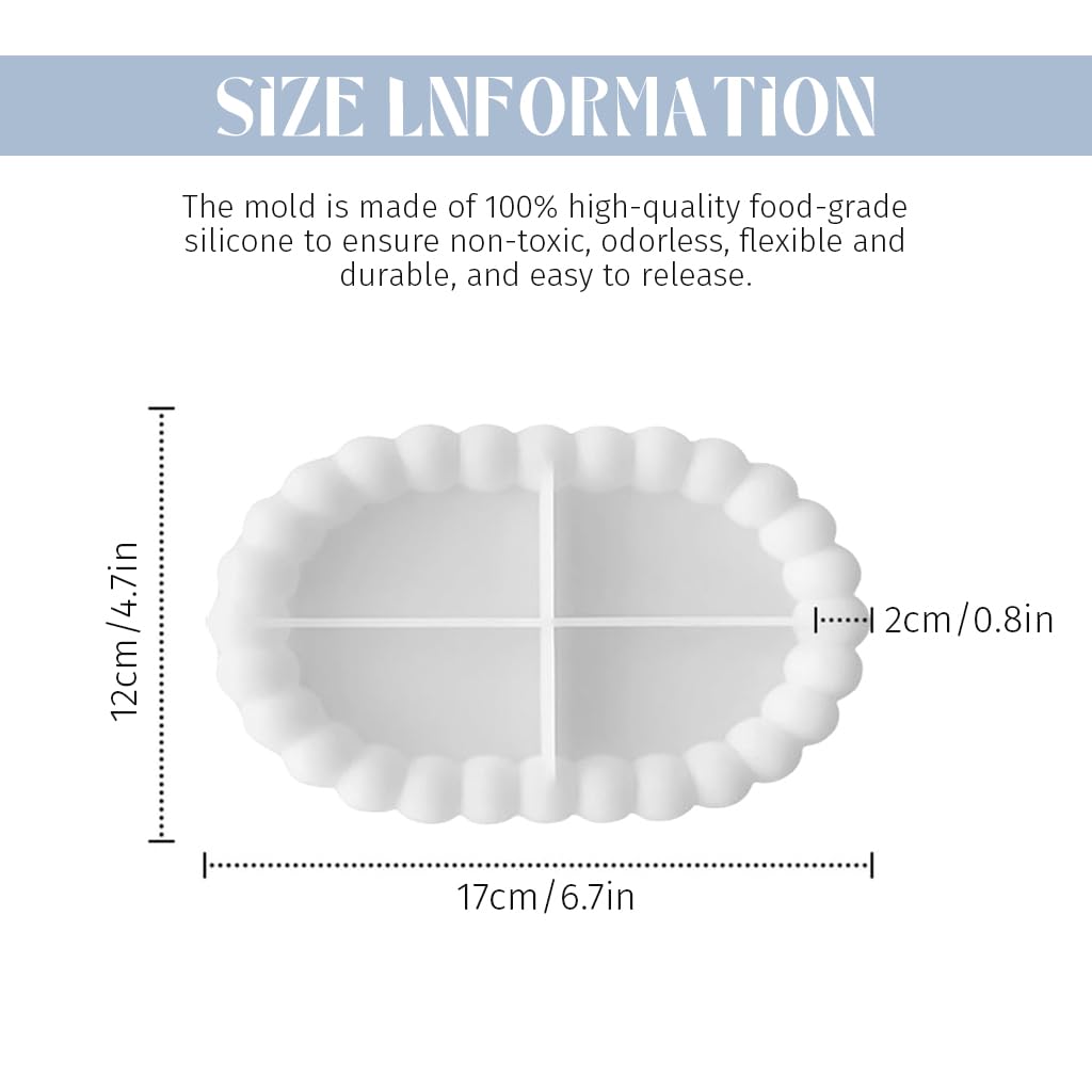 ZIBUYU Silicone Jewelry Tray Resin Molds Set for DIY Crafting with Multi-Shaped Design