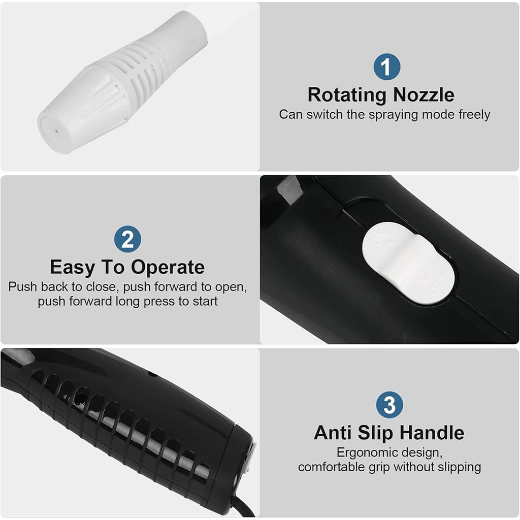 HASTHIP Electric Spray Bottle for Gardening and Cleaning with 2L Capacity | Flexible Gooseneck Nozzle and Adjustable Spray Modes