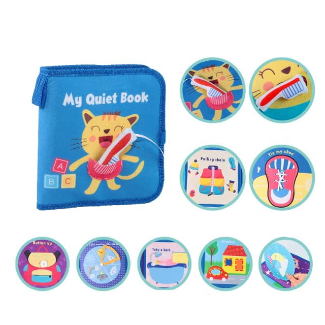 SNOWIE SOFT® 3D Doll Baby Busy Book for Aged 6-24 Months. 3D Doll Montessori Activity Book