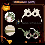 PATPAT® 12Pcs Halloween Paper Eyeglasses, Halloween Decorations Paper Glasses for Kids Adults, Photobooth Props Halloween Dress Up, Halloween Party Favor Glasses for Kids Party Supplies Halloween Mask