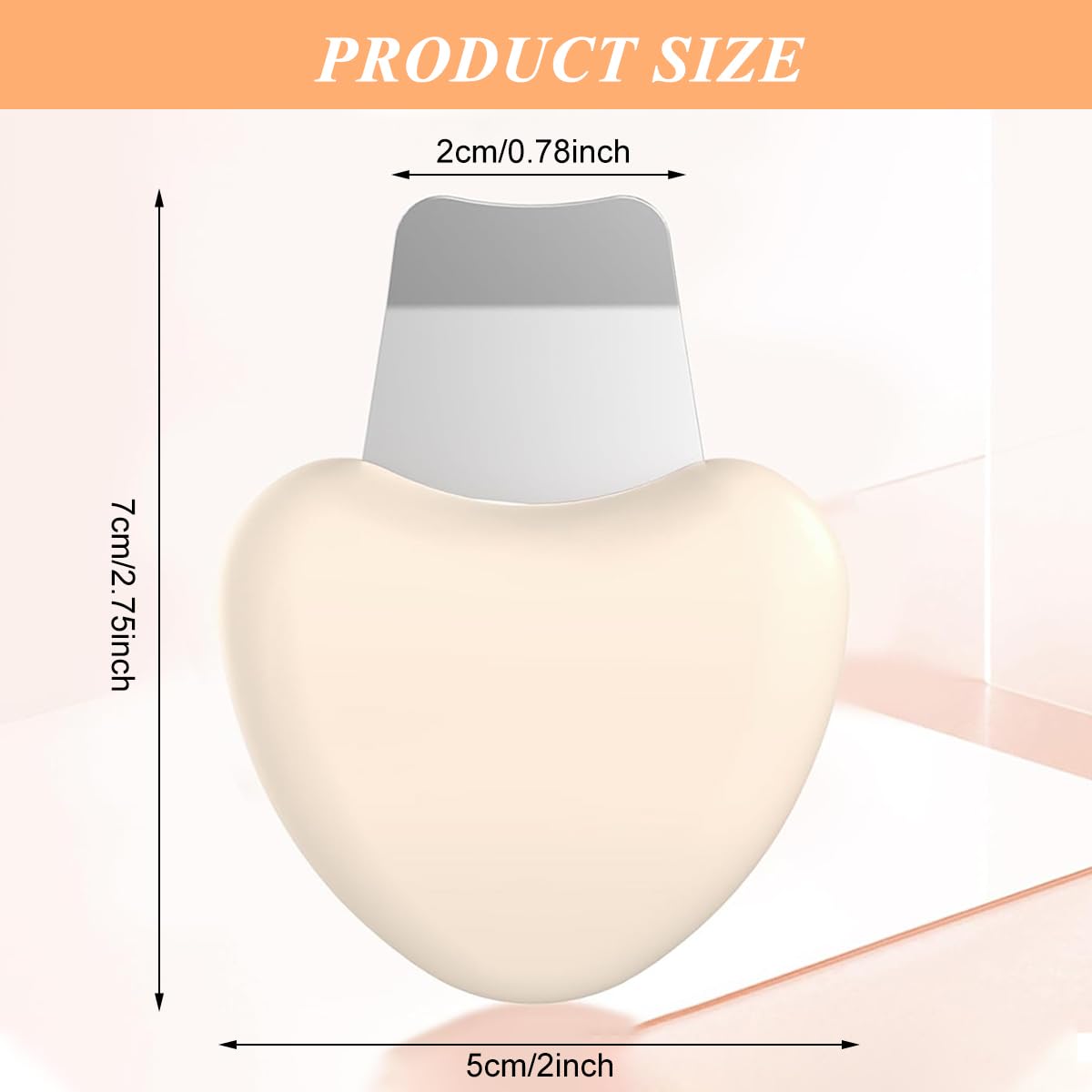 MAYCREATE Blackhead Remover Tool for Deep Cleansing with Heart Shaped Handle | 2 PCS Stainless Steel