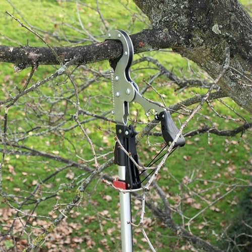HASTHIP® Tree Branch Cutter and Pruning Saw Heavy Duty SK5 High Carbon Steel For Tree with 5 Meters Pull Cord Labor Saving Long Reach for Sawing and Shearing Without Pole