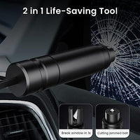 STHIRA® 2 in 1 Car Window Breaker with Seat Belt Cutter Glass Breaker Car Safety Hammer Escape Tools Window Breaker Car Safety Tool Emergency Escape Tool