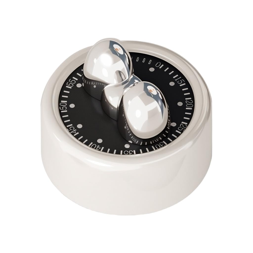 Supvox Kitchen Timer for Cooking and Baking with 3.2 in Dial and Mechanical Countdown | Stainless Steel Body