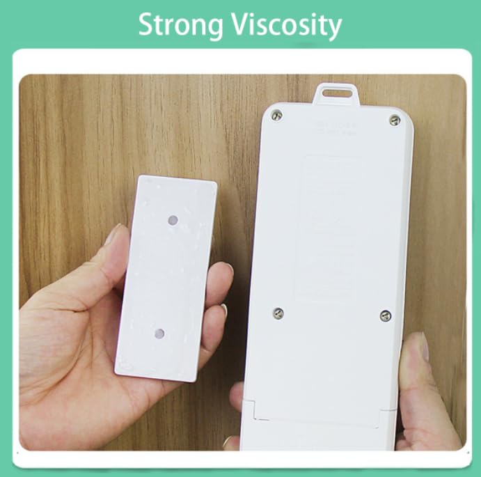 ZIBUYU Power Strip Holders for Wall and Desk Use featuring Punch Free Adhesive | 2 Pack Removable Mounts