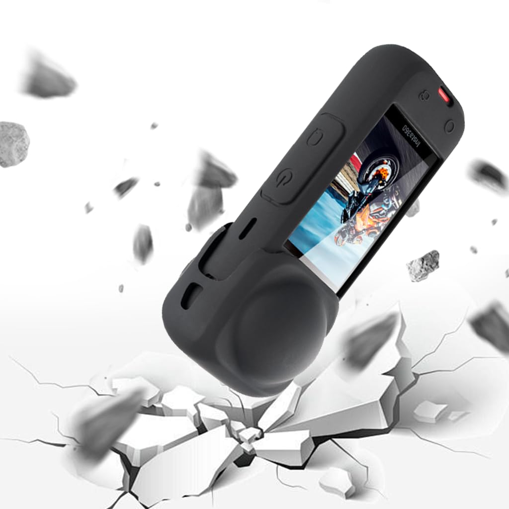 ZORBES Silicone Camera Lens Cover for Insta360 X5 and X4 featuring Contoured Fit | Anti-Scratch Dust Protection