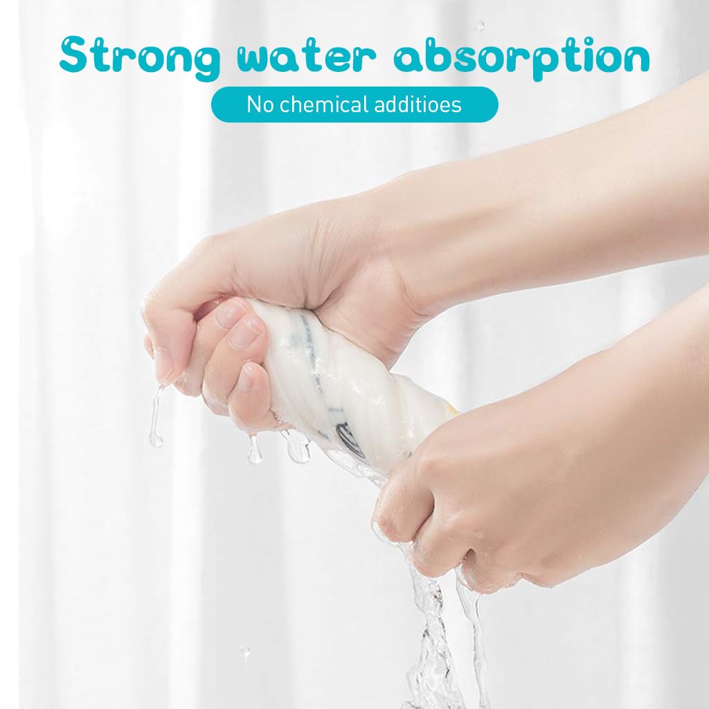 SNOWIE SOFT Baby Towels 6 Pcs 12 in Square with Multi Layer Mesh Pure Cotton | Face and Shower Use