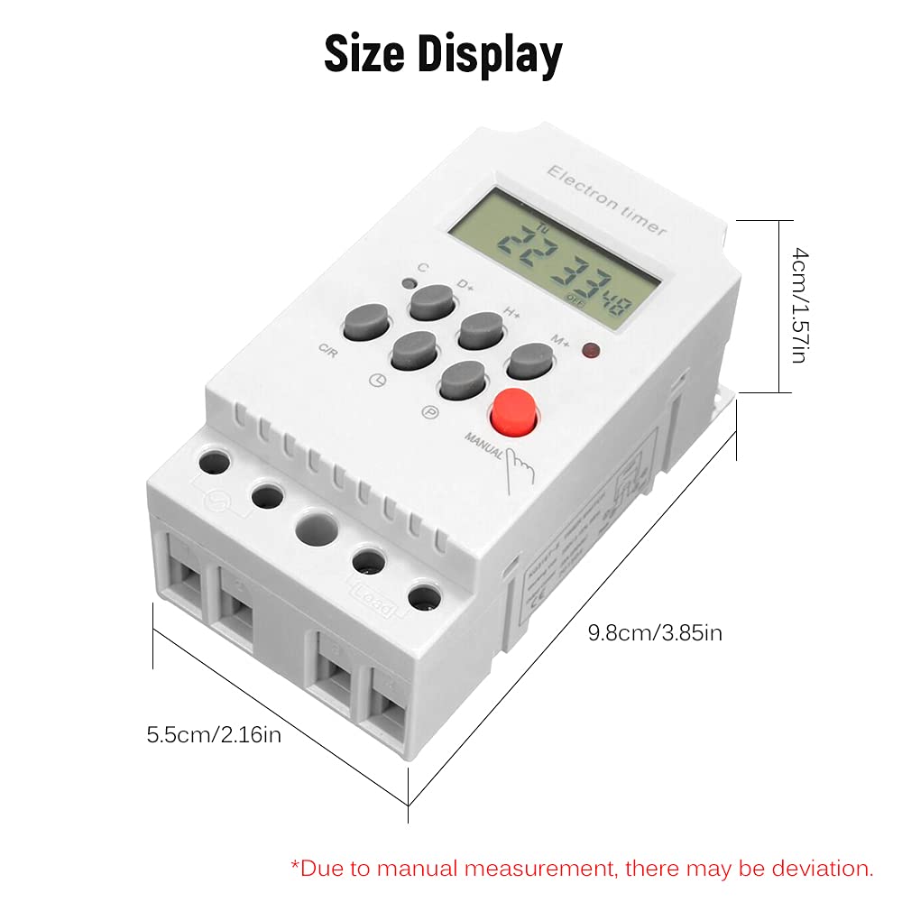 Supvox Blackt Electrotech (BT41D4) : Digital Electronic Timer Switch 220V 25Amp DIN RAIL Programmable