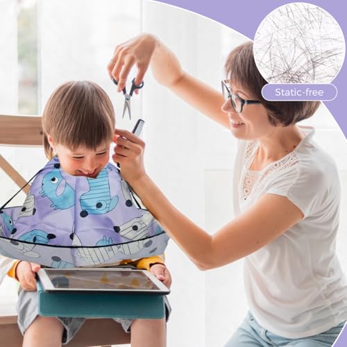 SNOWIE SOFT® Kids Haircut Cape Hair Cutting Cape,Barber Waterproof Foldable Umbrella