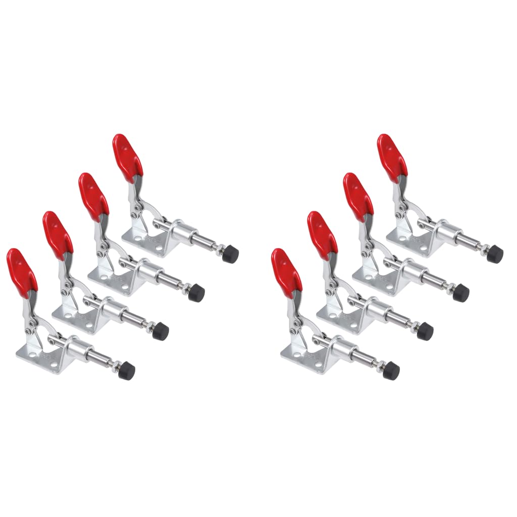 Serplex Push Pull Toggle Clamps for Woodworking Jigs with 100lbs Capacity and Quick Release | 8PCS Galvanized Iron