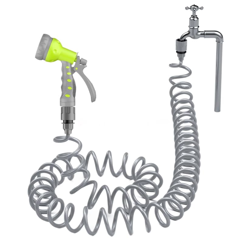HASTHIP® 50ft/15m Garden Hose Pipe with 7 Function Sprayer Gun