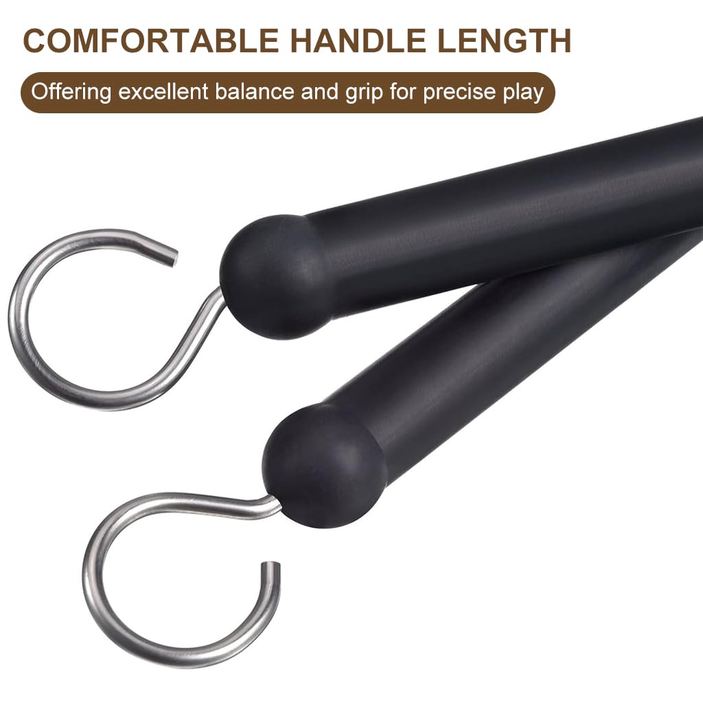 HASTHIP Drum Brushes for Jazz and Blues with Retractable Wires and Stainless Steel Tips
