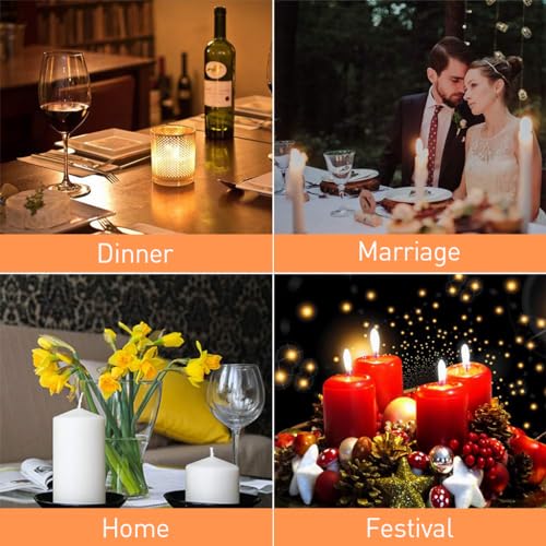 HASTHIP® DIY Candle Making Tool Kit with 220PCS 6 Inch Wicks, 60 Pcs Wick Stickers, 10 Pcs Wooden Holders for Scented Candles