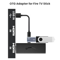 Verilux® Micro to USB Adapter OTG Cable Adapter for Fire TV Stick 4K Powered Micro USB to USB OTG Adapter for Android Phone Tablet and More Host Devices with Micro USB