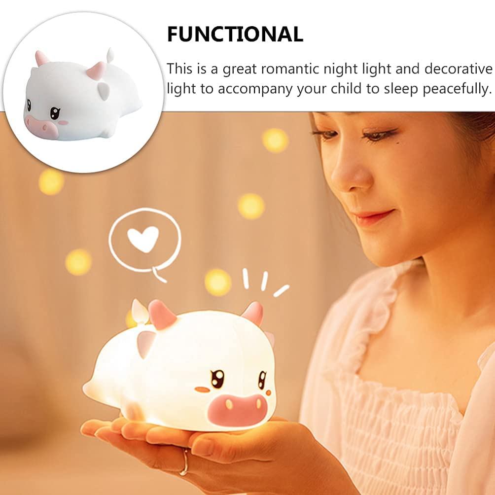 Verilux Smile Duck Night Light for Kids with 1200mAh USB Rechargeable Battery | Soft Silicone Lamp for Bedroom
