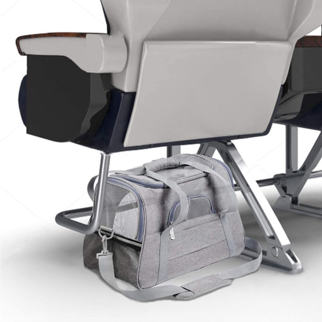 Qpets Travel Cat Bag Carrier for Small Pets up to 5 kg with 3‑Side Ventilation | Lightweight Oxford Backpack