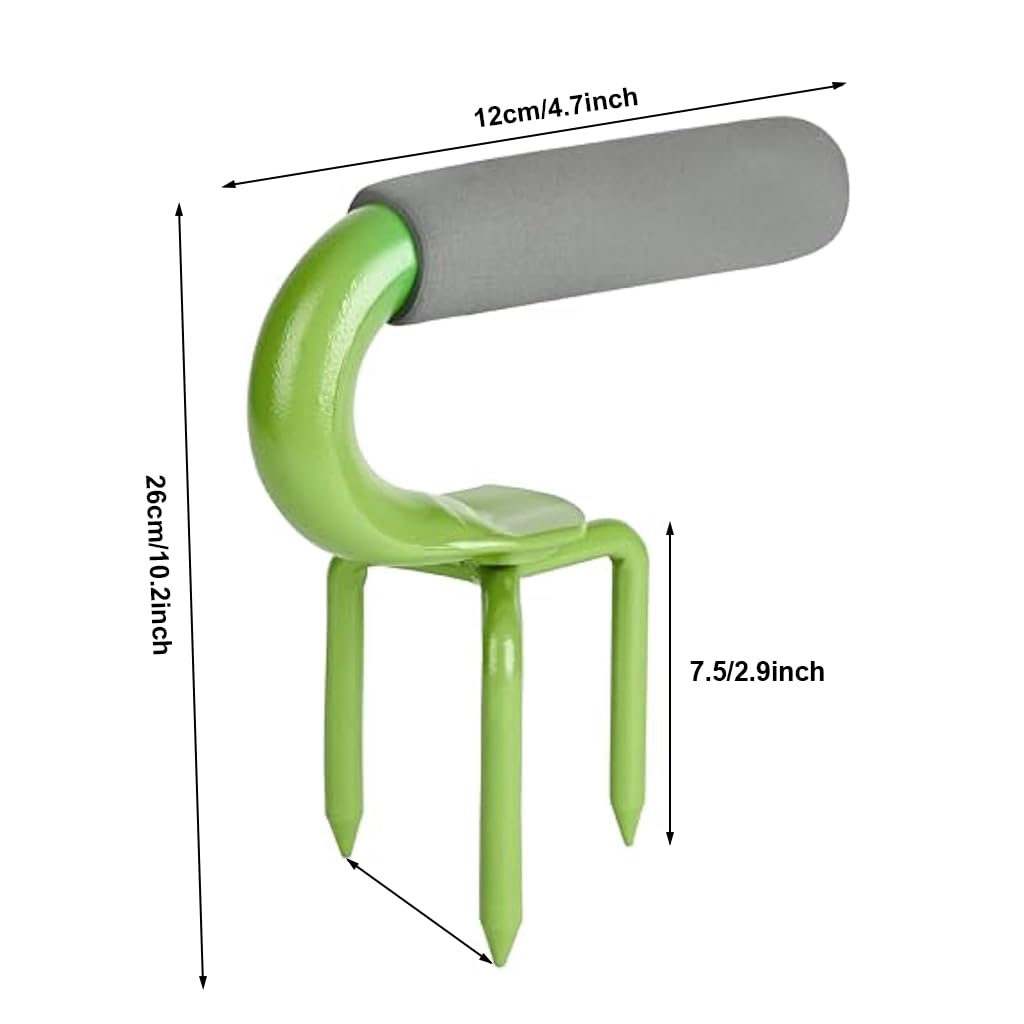 ZIBUYU Hand Tiller Claw Cultivator for Garden Soil Loosening with 7.5cm Tines and Ergonomic Handle