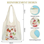 PALAY® Tote Bag For Women Canvas Bag Large Grocery Bag Shopping Bags for Grocery Vintage Print Washable Canvas Hand Bag for Girls Women