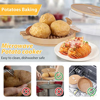 HASTHIP® Potato Storage Containers, Potatoes Baking Box for Microwave Oven, Baked Potato Box, Cooks in Minutes, Tender & Fluffy Spuds, Easy to Clean, Dishwasher-Safe, 24 * 19.5 * 9.5cm, Clear