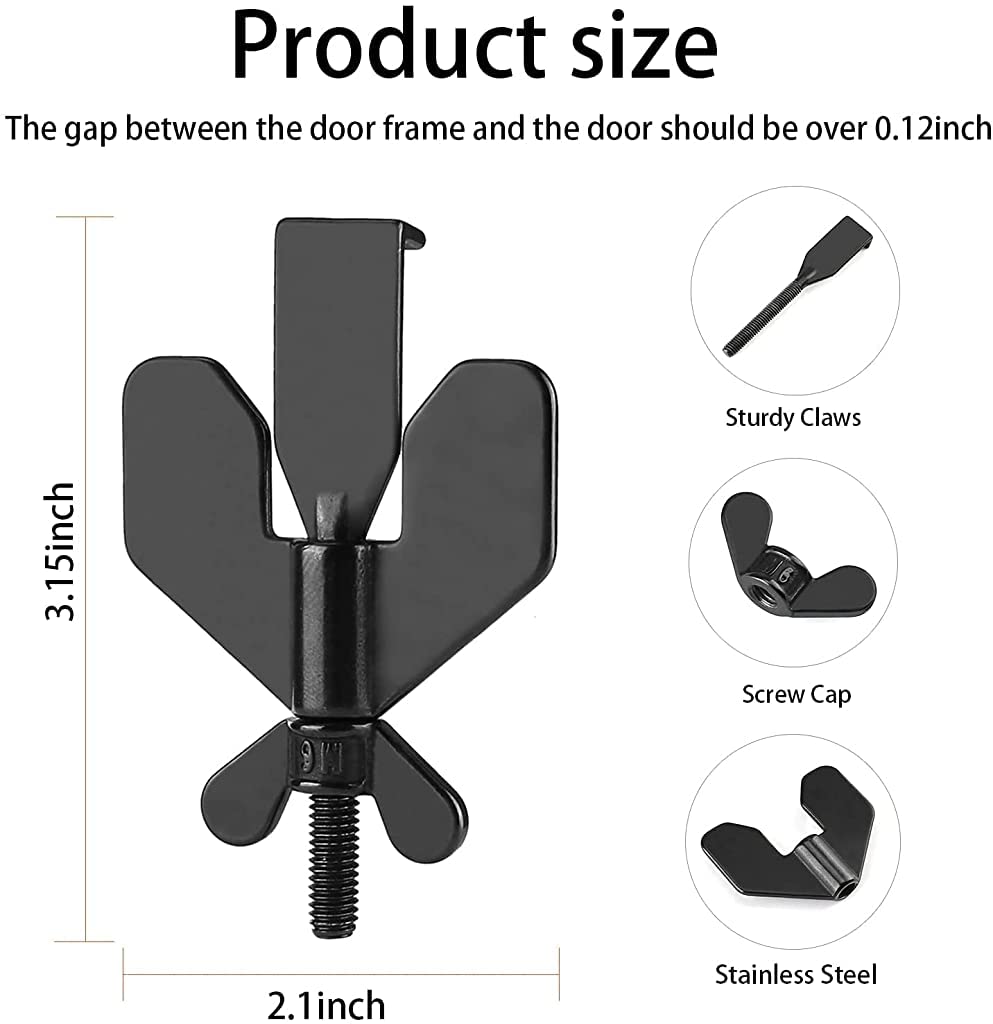 ELEPHANTBOAT Portable Door Lock for Travel and Home Security featuring 304 Stainless Steel | Easy Tool-Free Installation for Hotels Apartments and Dorms