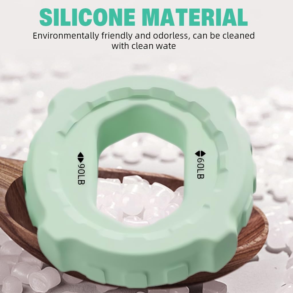 Proberos Hand Grip Strengthener Ring for Fitness and Rehab with 60–90 lbs Resistance | Ergonomic Rubber Trainer for Men and Women