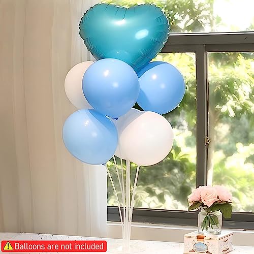 HASTHIP® 18PCS Balloon Stand for Decoration Balloon Supplies with Dot Stickers Accessories Sticks with Base for Table Birthday Baby Shower Graduation Party Decorations