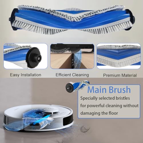 Verilux® Vacuum Cleaner Accessories for Ecovacs N20 Pro Robot Replacement with Main Brush, Side Brushes, Mop Cloth, Filters, Cleaning Detailing Brush 30PCS