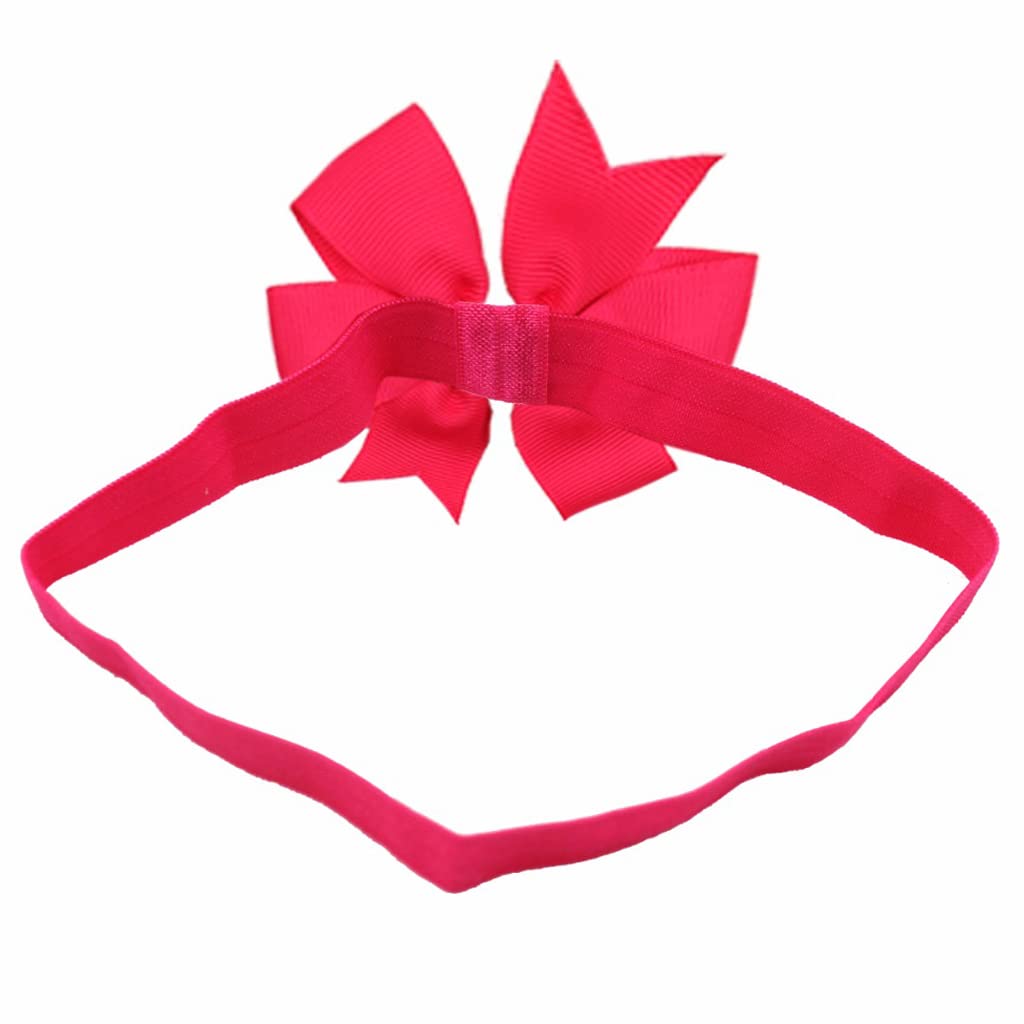 SANNIDHI Baby Hair Band Set for Girls with Satin Bowknot Elastic Design 20PCS Multicolor | Soft Secure Hold