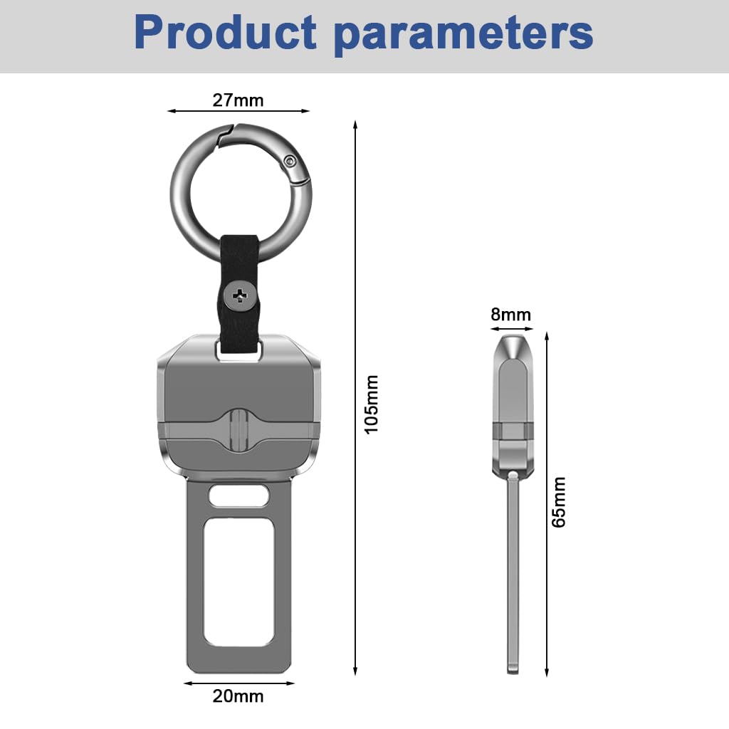 STHIRA Multi Functional Car Keychain for Static Elimination with Metal Body | Easy Access